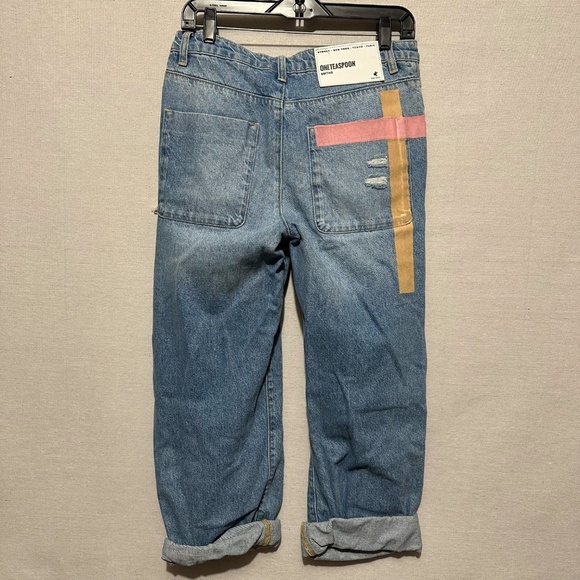 *SAMPLE* NWT One Teaspoon Distressed Smiths Jeans - size 26 - Picture 2 of 4